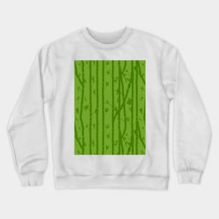 Bamboo Forest on green Crewneck Sweatshirt